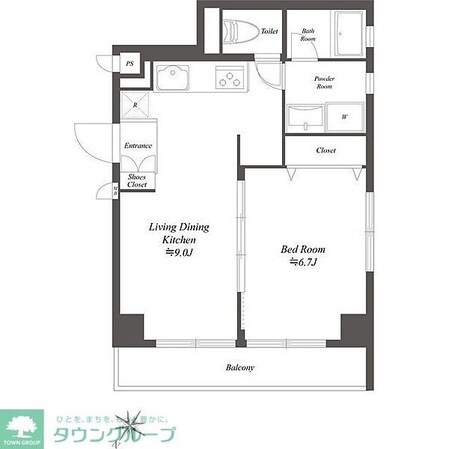 ミリアレジデンス池上の物件間取画像